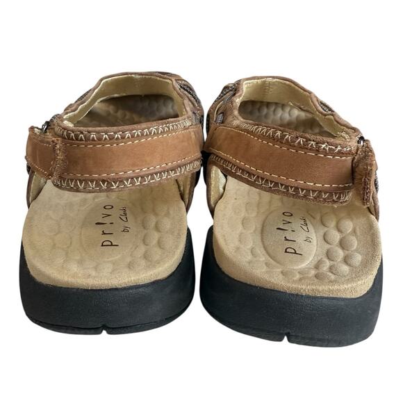 Clarks Privo Closed Toe Sandals Womens 8M Leather Slingback Gorp Casual Outdoors - Picture 5 of 11